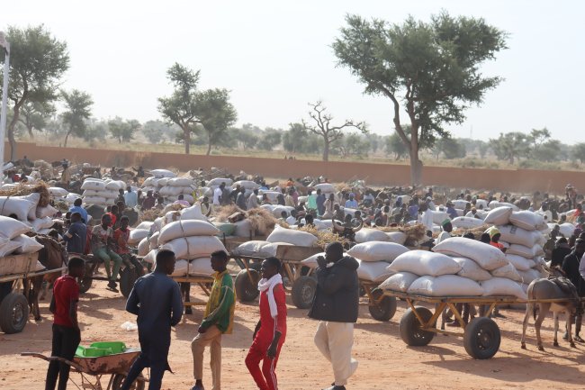Animation dans le marché de demi-gros dans la commune de Tchadoua de la région de Maradi